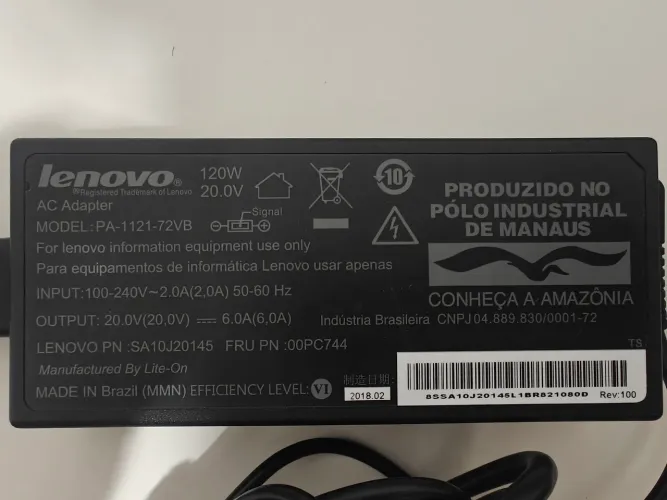 Fonte Laptop 120W 20V