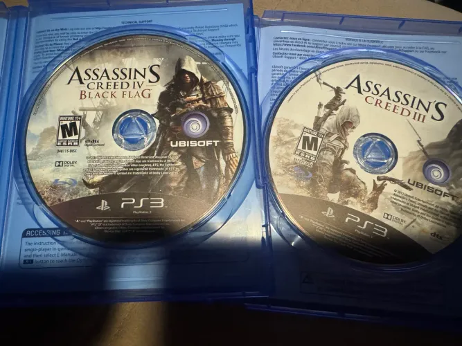 Assassins creed 3 e 4 ps3
