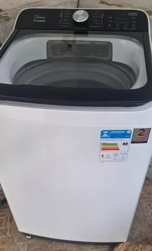 Lavadora de roupas Midea 13Kg nova<br>13 programas de lavagem branca wave agitador