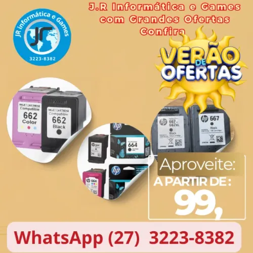 Cartucho para Impressoras HP a partir de 99,00