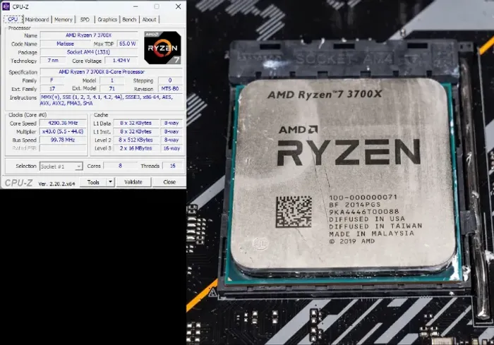 Processador Gamer Amd Ryzen 7 3700x De 8 Núcleos E 4.6ghz (Usado)