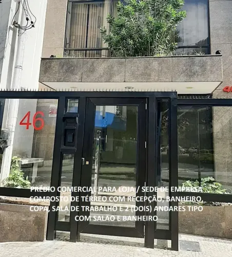 Prédio inteiro para aluguel ou venda com 280 m2 em Laranjeiras - Rio de Janeiro - RJ