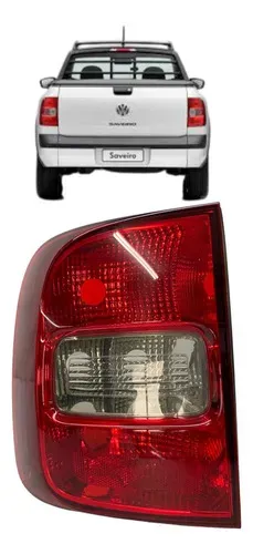 Lanterna Traseira Esquerda Volkswagem Saveiro 2005 A 2016 Esquerdo/motorista Vermelho