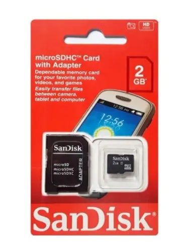 Cartão de memória 2gb Sandisk