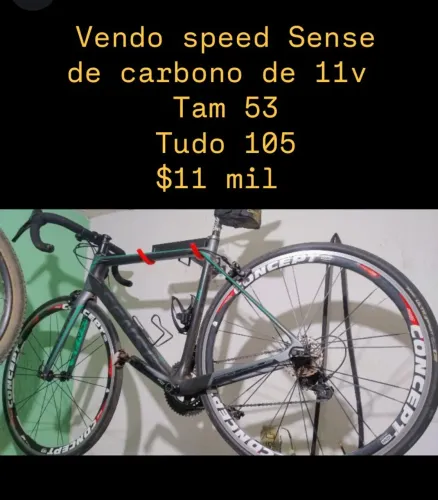 Vendo speed Sense de carbono Tam 53 11v tudo 105