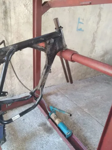 Maquina de alinhamento de chassi de moto 
