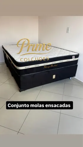 Colchão de molas ensacadas mais box 138 x188 promoção imperdível 