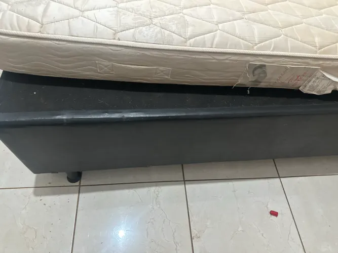 Cama box e colchão