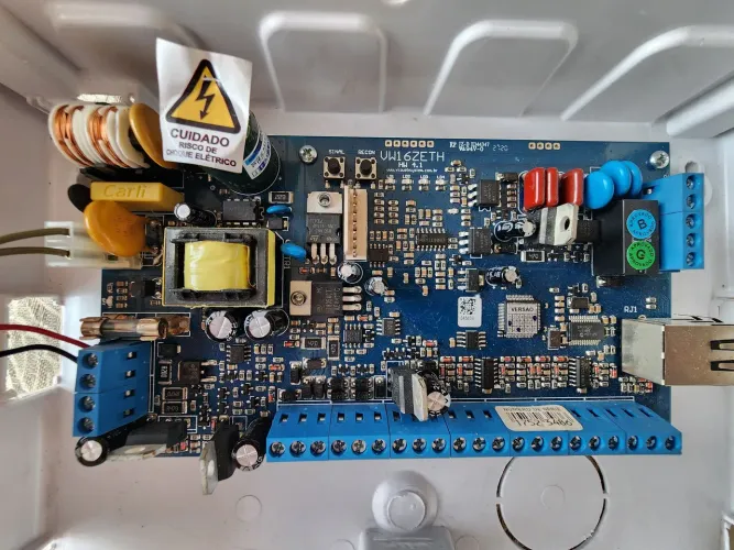 Placa Central Alarme Monitorada Viaweb Vw16z IP Ethernet 220V