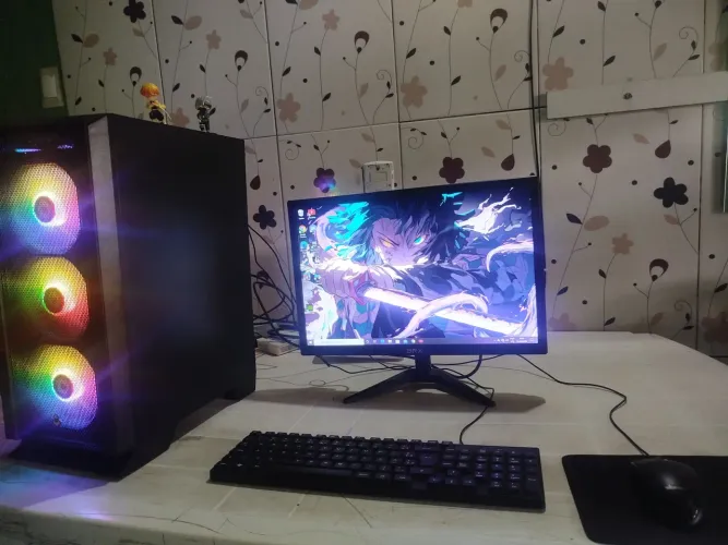 PC Gamer completo Ryzen 5 5500 + RTX 3050 + Periféricos