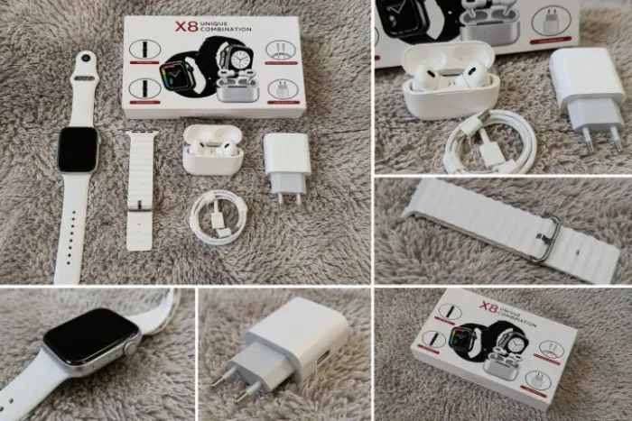 KIT COMPLETO SMARTWATCH X8 UNIQUE COMBINATION
