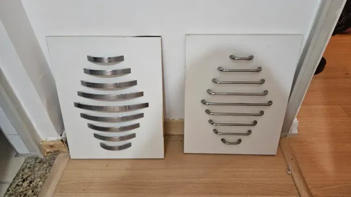 Quadros com detalhes em ferro