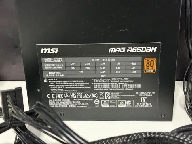 Fonte MSI MAG A650BN 650W