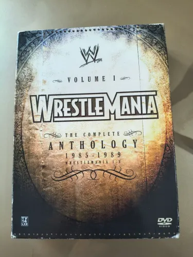 Box dvd WWE WrestleMania Anthology Completa Vol 1 1985-89