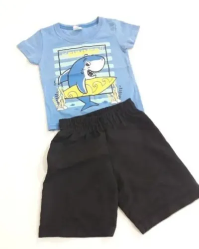 Lote roupas infantis masculina tam 1 conjuntos, blusa e camisa 