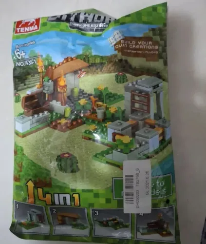 Kit cenário minicraft com mais de 400 peças, novo! 