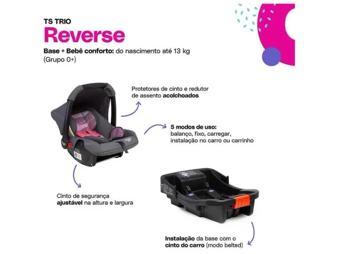 Bebê conforto + base