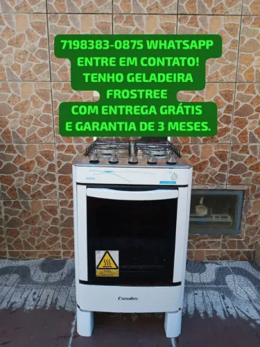 FOGÃO 4 BOCAS FAZ ENTREGA TENHO GELADEIRA