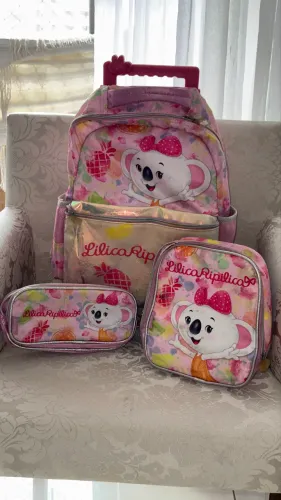 Kit escolar (mochila, lancheira e estojo) LILICA RIPILICA