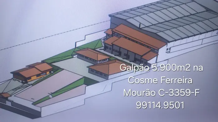 Alugo Prédio Comercial com 5.900m2 com área de estacionamiento. Cosme Ferreira ATACK/Nova 