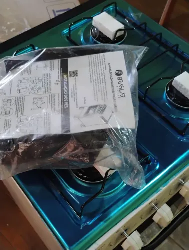 Fogão 4 bocas mesa inox sem tampa 370,00