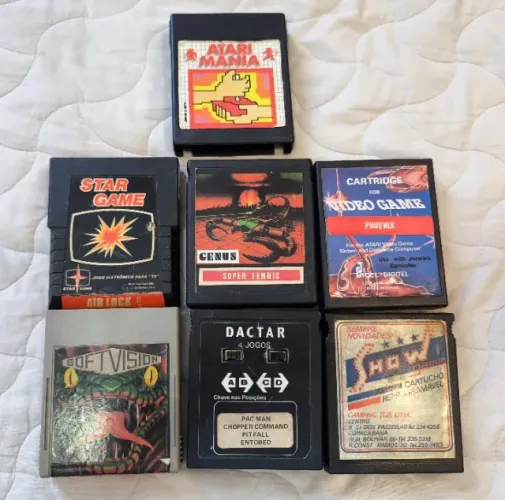 Lote Cartuchos Fitas Video Game Atari 2600