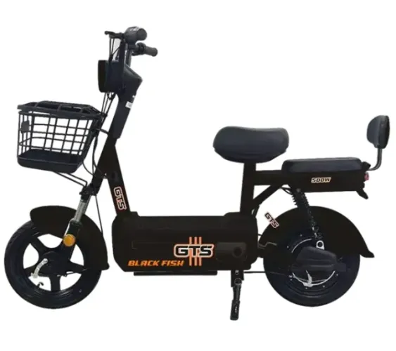 BICICLETA BLACK FISH 500W PRETO BATERIA DE CHUMBO 48V 12AH MARCA GTS