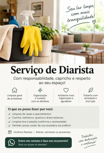 Diarista e Cozinheira