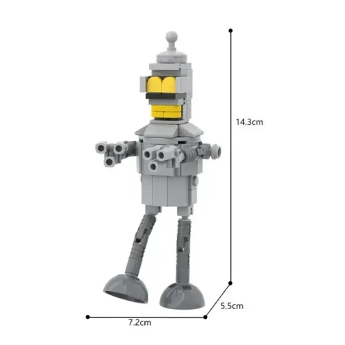 Bender Minifigures de coleção 110PCS futurama