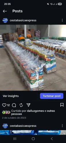 Cesta basica grande venda na promissoria
