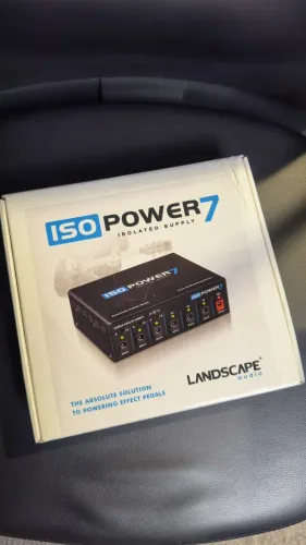 Fonte para pedais Landscape Isopower 7 novissima pedalboard guitarra