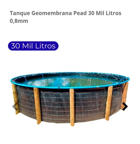 Unidade ou Lote Lonas Tanque Suspenso 30mil lt Geomembrana Butiá Flange Inox - Novas