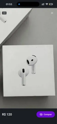 Caixa original AirPods 4