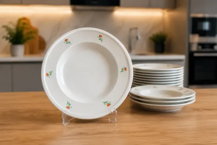 47 pratos fundos em porcelana