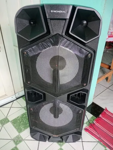 Caixa. De. Som. Amplificada. Torre. De. 1000watts. Potência. Leia.