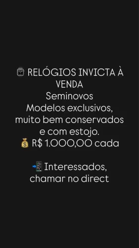 Relógios invicta seminovos