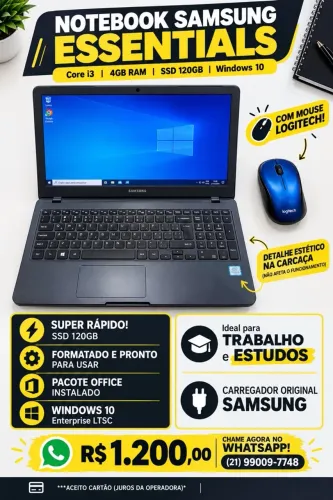 Notebook em ótimo estado (motivo da venda: comprei um iPad e não estou mais usando)