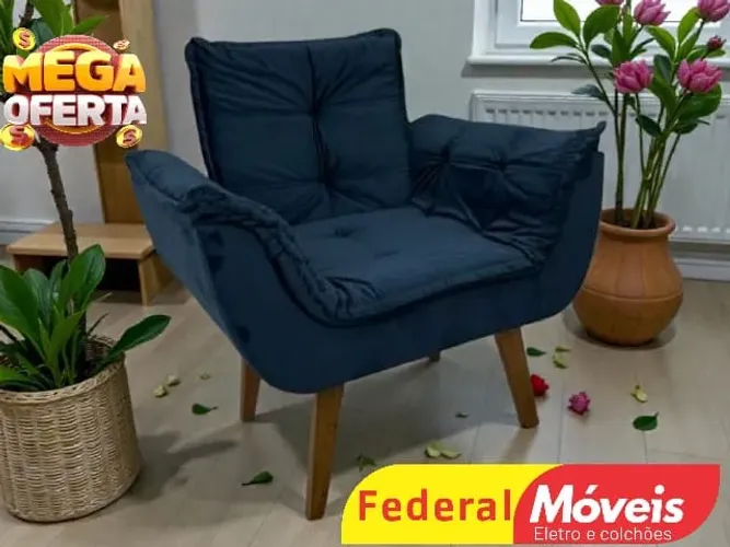 Poltrona Veludo - Oferta Imperdível!