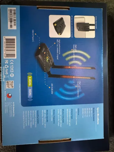 Placa Wi-Fi Alfa AWUSO36ACH USB C