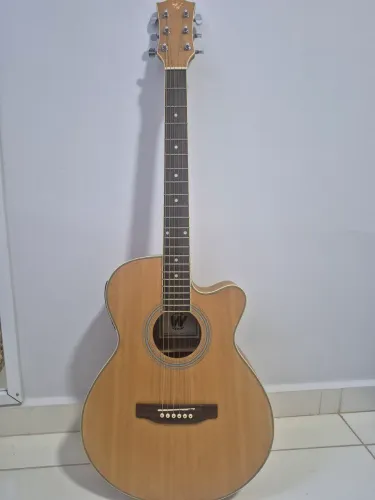 Violão Eletroacústico Wolf Aço (Cutaway) - Perfeito Estado, Elétrica e Afinador