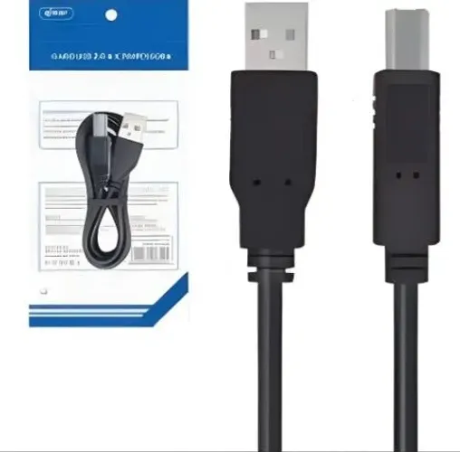 Cabo Para Impressora 10metros Usb 2.0 Am + Bm - Kp-5001 10m Preto