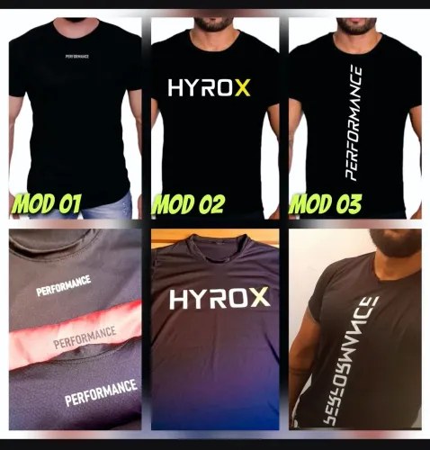 Camiseta Camisa DryFit Performance Crossfit Hyrox Treino Academia Musculaçao Corrida
