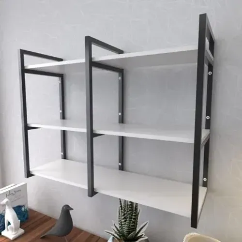 Prateleira estilo industrial Branco E-nichos