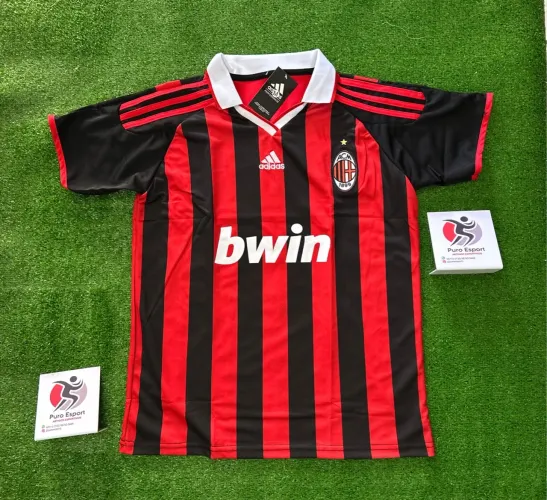 Camisa retrô do Milan Ronaldinho 