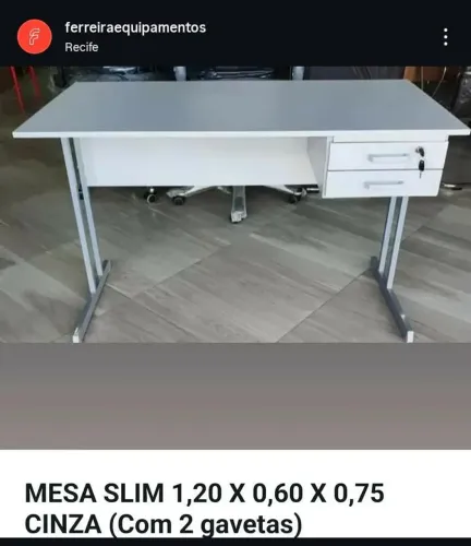 Mesa com gavetas novas pronta entrega 