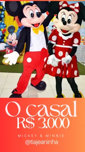 Personagem Mickey & Minnie 