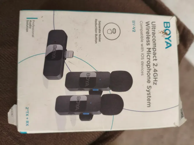 Microfone de lapela - boya by-v2 - para IOS
