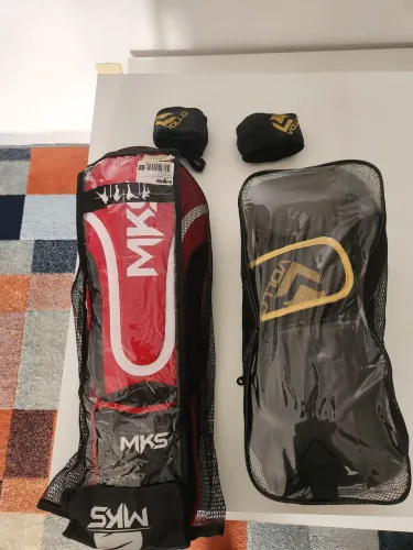 Kit Luva + Caneleira + Bandagem Muay Thai