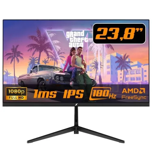 Monitor Gamer SuperFrame Precision 23,8" IPS 180Hz 1ms Full HD