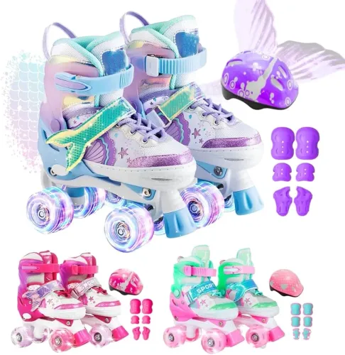 Patins 4 rodas com luz